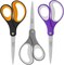 Scissors All Purpose, Student School Scissors, Sharp Titanium Coated Stainless Steel Shears for High Middle School Teacher Crafting, Office Home Sewing Cutting Fabric, 8 inch 3 Pack